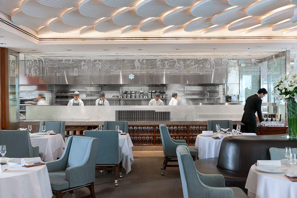 Dining area at the Mandarin Bar + Grill